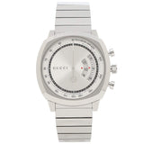Buy Shop Gucci Grip Collection Quartz Silver Dial Silver Steel Strap Watch For Men - YA157302 USA Online