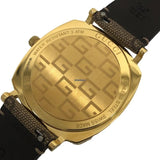 Buy Shop Gucci Grip Disney Mickey Mouse Gold Dial Brown Leather Strap Watch For Women - YA157420 USA Online