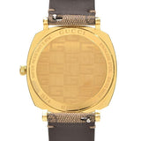 Buy Shop Gucci Grip Disney Mickey Mouse Gold Dial Brown Leather Strap Watch For Women - YA157420 USA Online