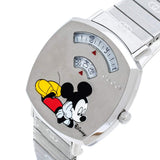 Buy Shop Gucci Grip Disney Mickey Mouse Silver Dial Silver Steel Strap Watch For Women - YA157418 USA Online