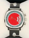 Buy Shop Gucci Grip Quartz Chronograph Red Dial Silver Steel Strap Watch For Men - YA157303 USA Online