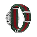 Buy Shop Gucci Grip Quartz Chronograph Red Dial Two Tone NATO Strap Watch for Men - YA157304 USA Online