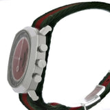 Buy Shop Gucci Grip Quartz Chronograph Red Dial Two Tone NATO Strap Watch for Men - YA157304 USA Online