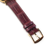 Buy Shop Gucci Grip Quartz Gold Dial Maroon Leather Strap Watch For Women - YA157402 USA Online