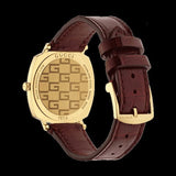 Buy Shop Gucci Grip Quartz Gold Dial Maroon Leather Strap Watch For Women - YA157402 USA Online