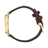 Buy Shop Gucci Grip Quartz Gold Dial Maroon Leather Strap Watch For Women - YA157402 USA Online