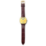 Buy Shop Gucci Grip Quartz Gold Dial Maroon Leather Strap Watch For Women - YA157402 USA Online