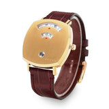 Buy Shop Gucci Grip Quartz Gold Dial Maroon Leather Strap Watch For Women - YA157402 USA Online