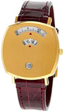 Buy Shop Gucci Grip Quartz Gold Dial Maroon Leather Strap Watch For Women - YA157402 USA Online