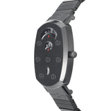 Buy Shop Gucci Grip Quartz Grey Dial Grey Steel Strap Watch For Men - YA157429 USA Online