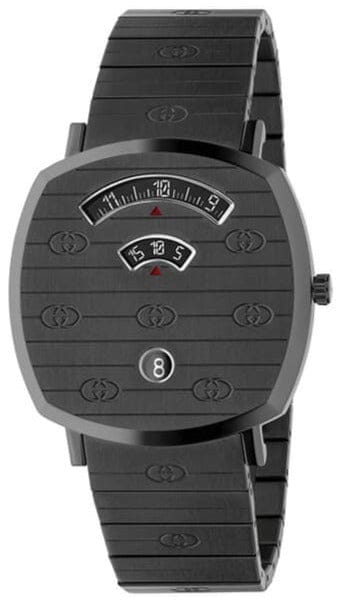 Buy Shop Gucci Grip Quartz Grey Dial Grey Steel Strap Watch For Men - YA157429 USA Online