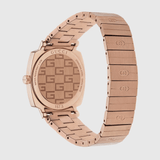 Buy Shop Gucci Grip Quartz Rose Gold Dial Rose Gold Steel Strap Watch For Women - YA157505 USA Online