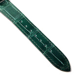 Buy Shop Gucci Grip Quartz Silver Dial Green Leather Strap Watch For Women - YA157404 USA Online