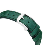 Buy Shop Gucci Grip Quartz Silver Dial Green Leather Strap Watch For Women - YA157404 USA Online