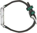 Buy Shop Gucci Grip Quartz Silver Dial Green Leather Strap Watch For Women - YA157404 USA Online