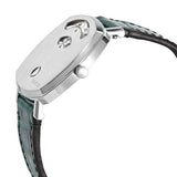 Buy Shop Gucci Grip Quartz Silver Dial Green Leather Strap Watch For Women - YA157404 USA Online