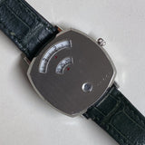 Buy Shop Gucci Grip Quartz Silver Dial Green Leather Strap Watch For Women - YA157404 USA Online