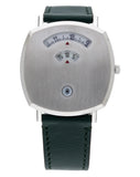 Buy Shop Gucci Grip Quartz Silver Dial Green Leather Strap Watch For Women - YA157404 USA Online