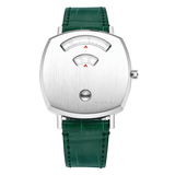 Buy Shop Gucci Grip Quartz Silver Dial Green Leather Strap Watch For Women - YA157404 USA Online