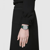 Buy Shop Gucci Grip Quartz Silver Dial Green Leather Strap Watch For Women - YA157414 USA Online
