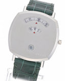 Buy Shop Gucci Grip Quartz Silver Dial Green Leather Strap Watch For Women - YA157414 USA Online