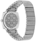 Buy Shop Gucci Grip Quartz Silver Dial Silver Steel Strap Watch For Men - YA157501 USA Online