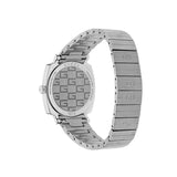 Buy Shop Gucci Grip Quartz Silver Dial Silver Steel Strap Watch For Men - YA157501 USA Online