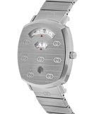 Buy Shop Gucci Grip Quartz Silver Dial Silver Steel Strap Watch For Men - YA157501 USA Online