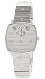 Buy Shop Gucci Grip Quartz Silver Dial Silver Steel Strap Watch For Men - YA157501 USA Online