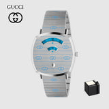 Buy Shop Gucci Grip Quartz Silver Dial Silver Steel Strap Watch For Women - YA157437 USA Online
