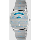 Buy Shop Gucci Grip Quartz Silver Dial Silver Steel Strap Watch For Women - YA157437 USA Online