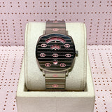 Buy Shop Gucci Grip Quartz Silver Dial Silver Steel Strap Watch For Women - YA157438 USA Online