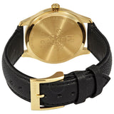 Buy Shop Gucci G Timeless Quartz Silver Dial Black Leather Strap Watch For Women - YA1264181 USA Online
