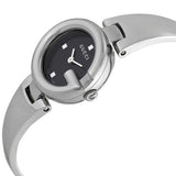Buy Shop Gucci Guccisima Quartz Black Dial Silver Steel Strap Watch For Women - YA134501 USA Online