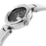 Buy Shop Gucci Guccisima Quartz Black Dial Silver Steel Strap Watch For Women - YA134501 USA Online