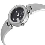 Buy Shop Gucci Guccisima Quartz Black Dial Silver Steel Strap Watch For Women - YA134501 USA Online