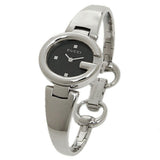 Buy Shop Gucci Guccisima Quartz Black Dial Silver Steel Strap Watch For Women - YA134501 USA Online
