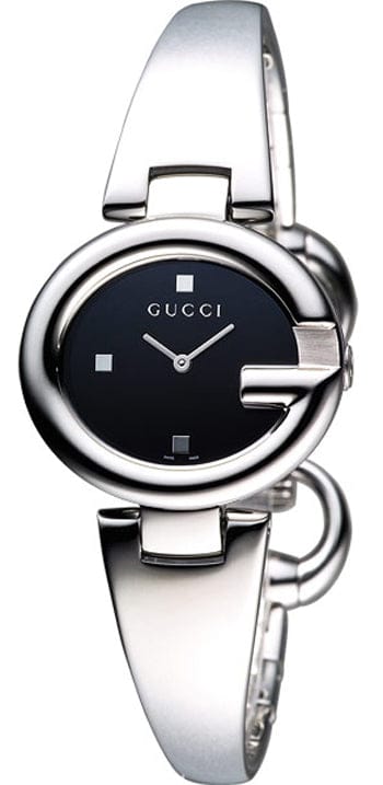 Buy Shop Gucci Guccisima Quartz Black Dial Silver Steel Strap Watch For Women - YA134501 USA Online