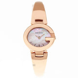 Buy Shop Gucci Guccisima Quartz Mother of Pearl White Dial Rose Gold Steel Strap Watch for Women - YA134512 USA Online