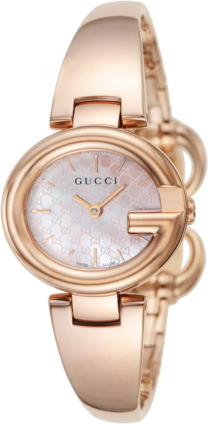 Buy Shop Gucci Guccisima Quartz Mother of Pearl White Dial Rose Gold Steel Strap Watch for Women - YA134512 USA Online