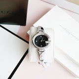 Buy Shop Gucci Guccissima Black Dial Silver Steel Strap Watch For Women - YA134301 USA Online