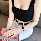 Buy Shop Gucci Guccissima Black Dial Silver Steel Strap Watch For Women - YA134301 USA Online