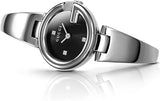 Buy Shop Gucci Guccissima Black Dial Silver Steel Strap Watch For Women - YA134301 USA Online