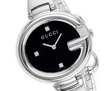 Buy Shop Gucci Guccissima Black Dial Silver Steel Strap Watch For Women - YA134301 USA Online