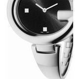 Buy Shop Gucci Guccissima Black Dial Silver Steel Strap Watch For Women - YA134301 USA Online