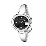 Buy Shop Gucci Guccissima Black Dial Silver Steel Strap Watch For Women - YA134301 USA Online