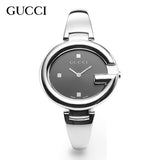 Buy Shop Gucci Guccissima Black Dial Silver Steel Strap Watch For Women - YA134301 USA Online