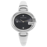 Buy Shop Gucci Guccissima Black Dial Silver Steel Strap Watch For Women - YA134301 USA Online