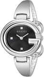 Buy Shop Gucci Guccissima Black Dial Silver Steel Strap Watch For Women - YA134301 USA Online