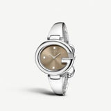 Buy Shop Gucci Guccissima Brown Dial Silver Steel Strap Watch For Women - YA134302 USA Online